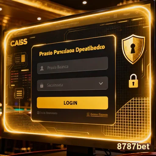Tela de login do 8787bet, plataforma de cassino online, com interface intuitiva para jogadores.